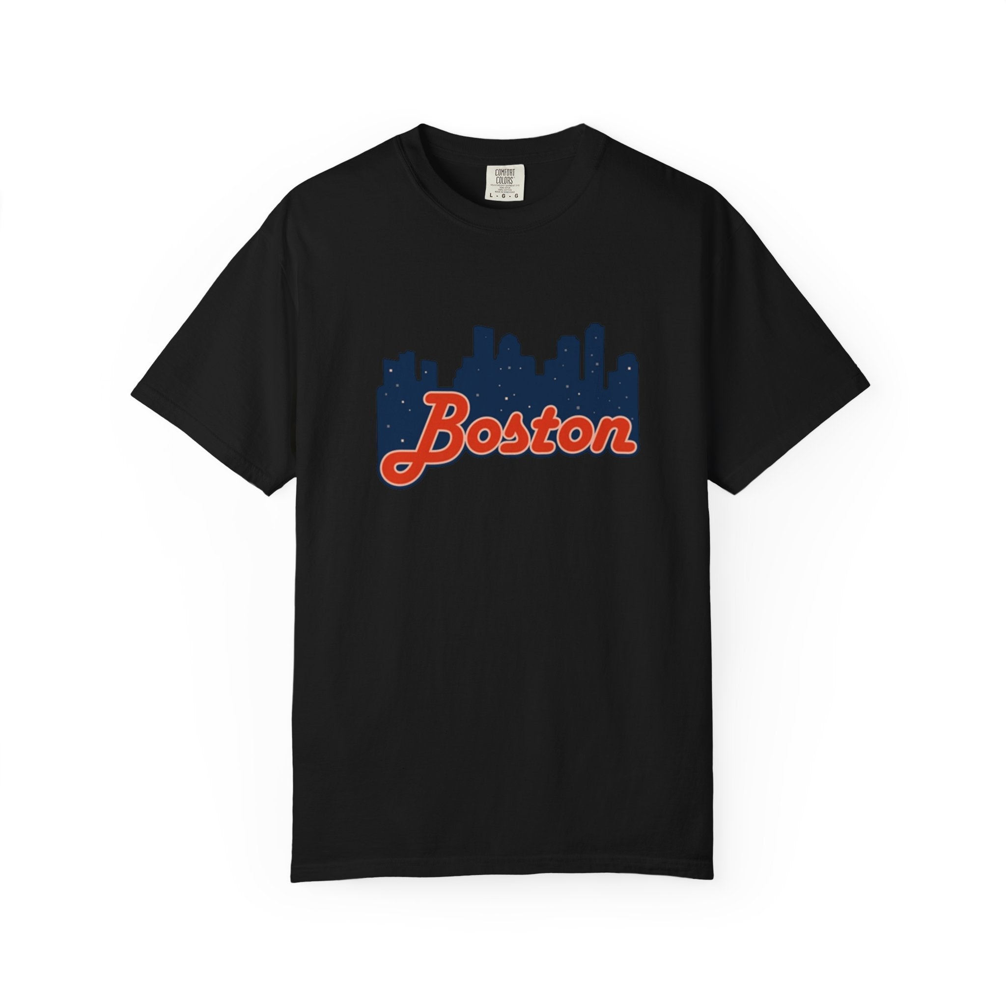 Boston Skyline T-Shirt — Retro Script City Tee