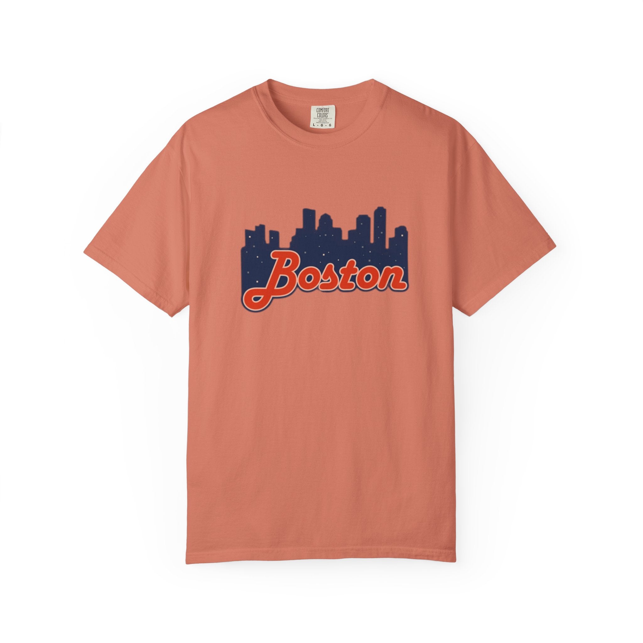 Boston Skyline T-Shirt — Retro Script City Tee
