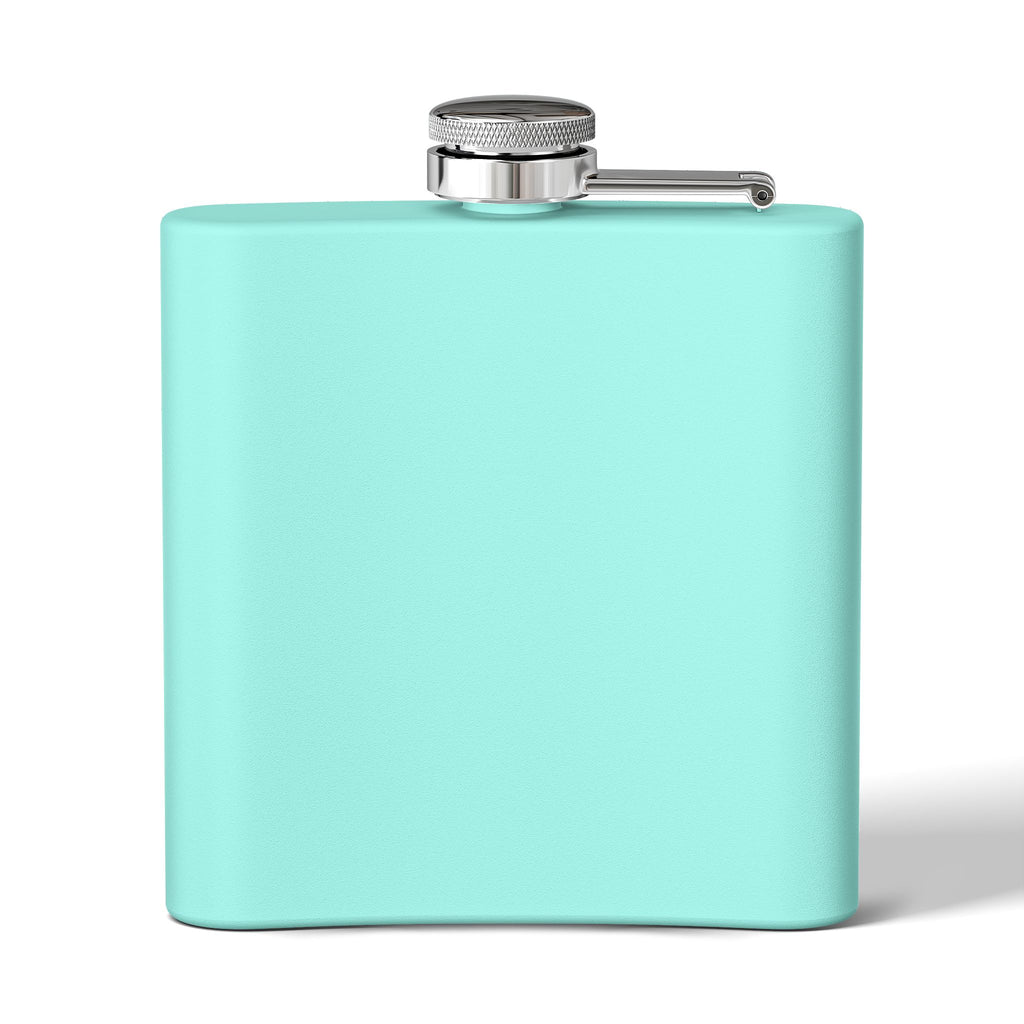 Boston Skyline Stainless Steel Flask — 6oz Travel Hip Flask
