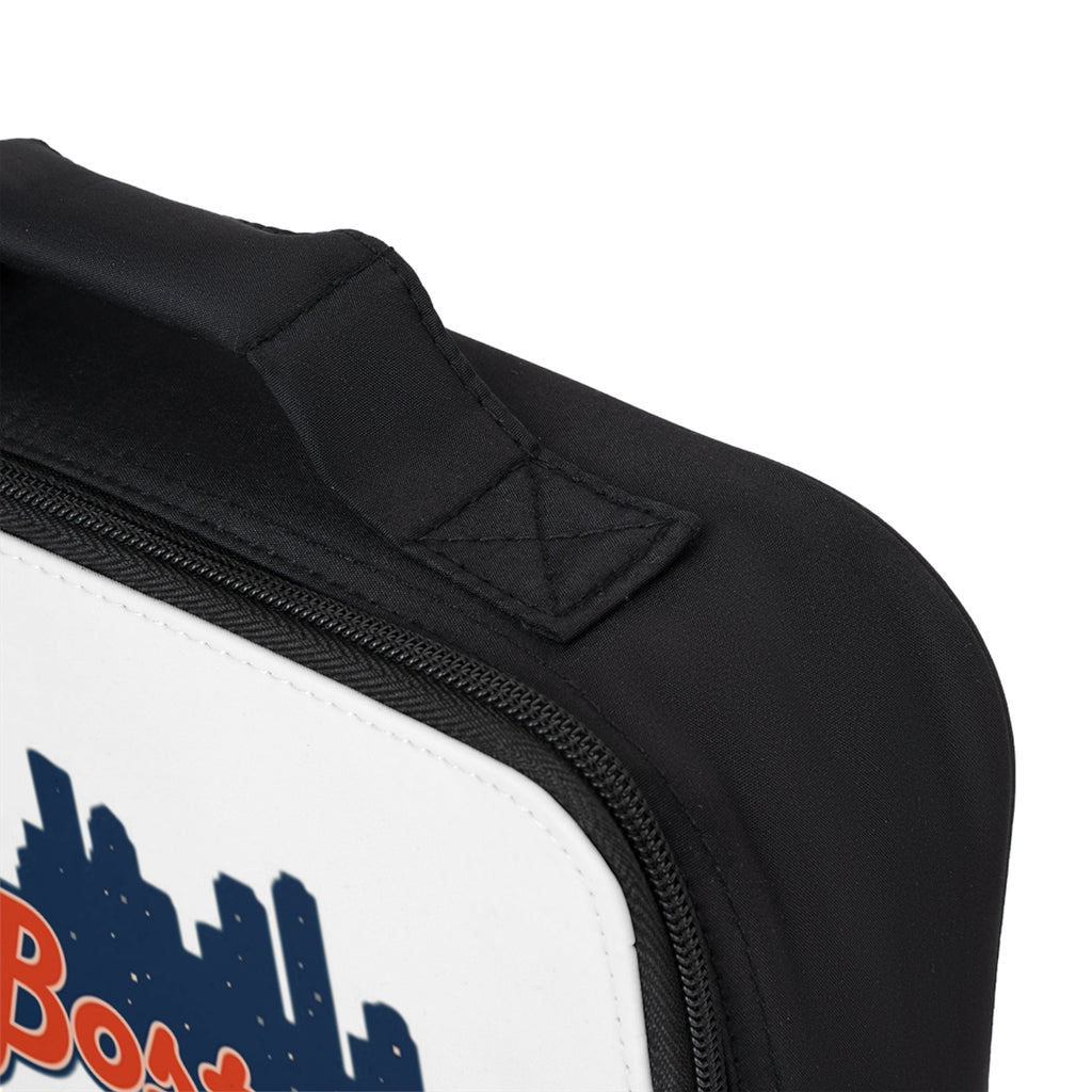 Boston Skyline Lunch Bag — Retro Script City Lunchbox