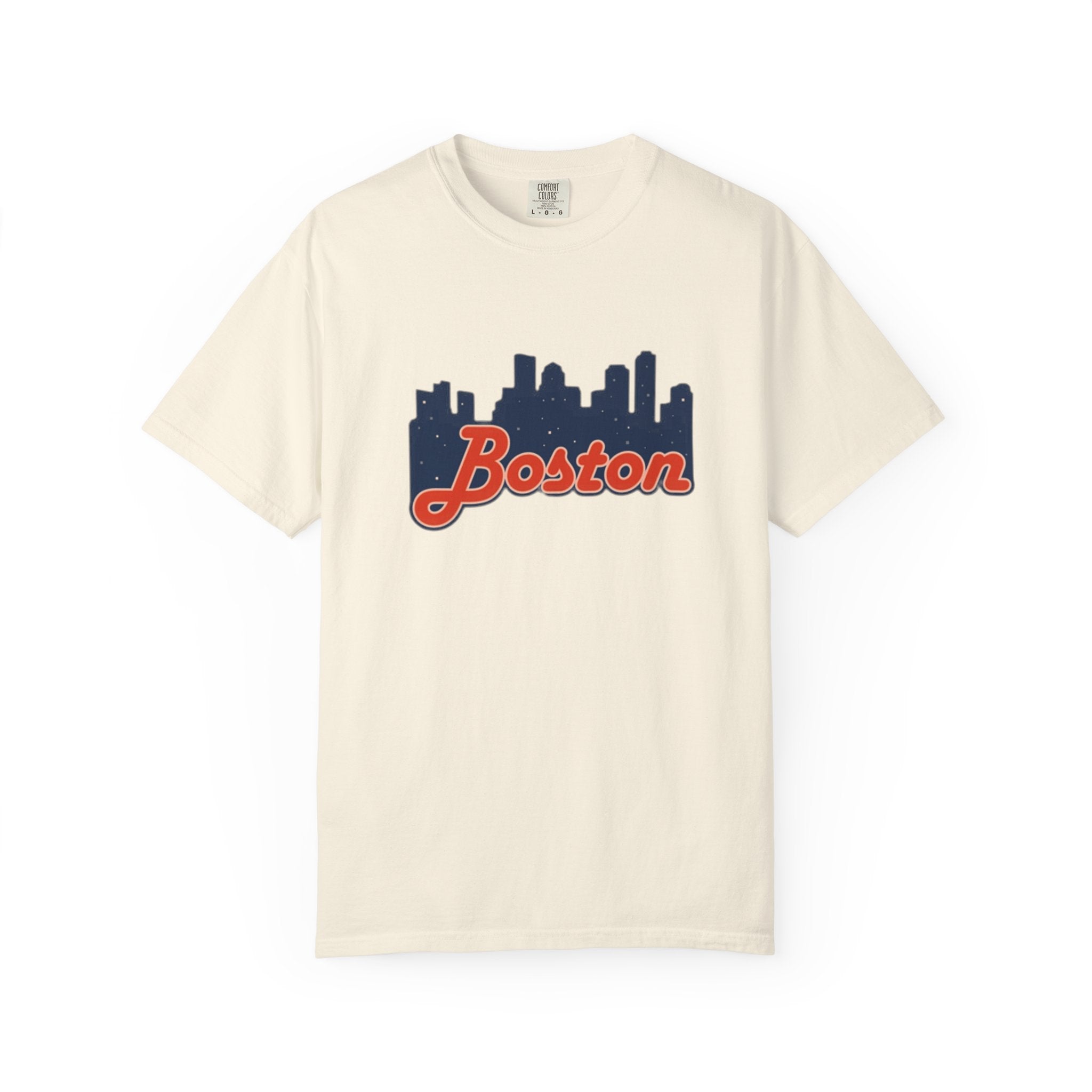 Boston Skyline T-Shirt — Retro Script City Tee