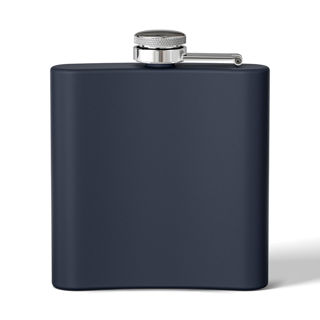 Boston Skyline Stainless Steel Flask — 6oz Travel Hip Flask