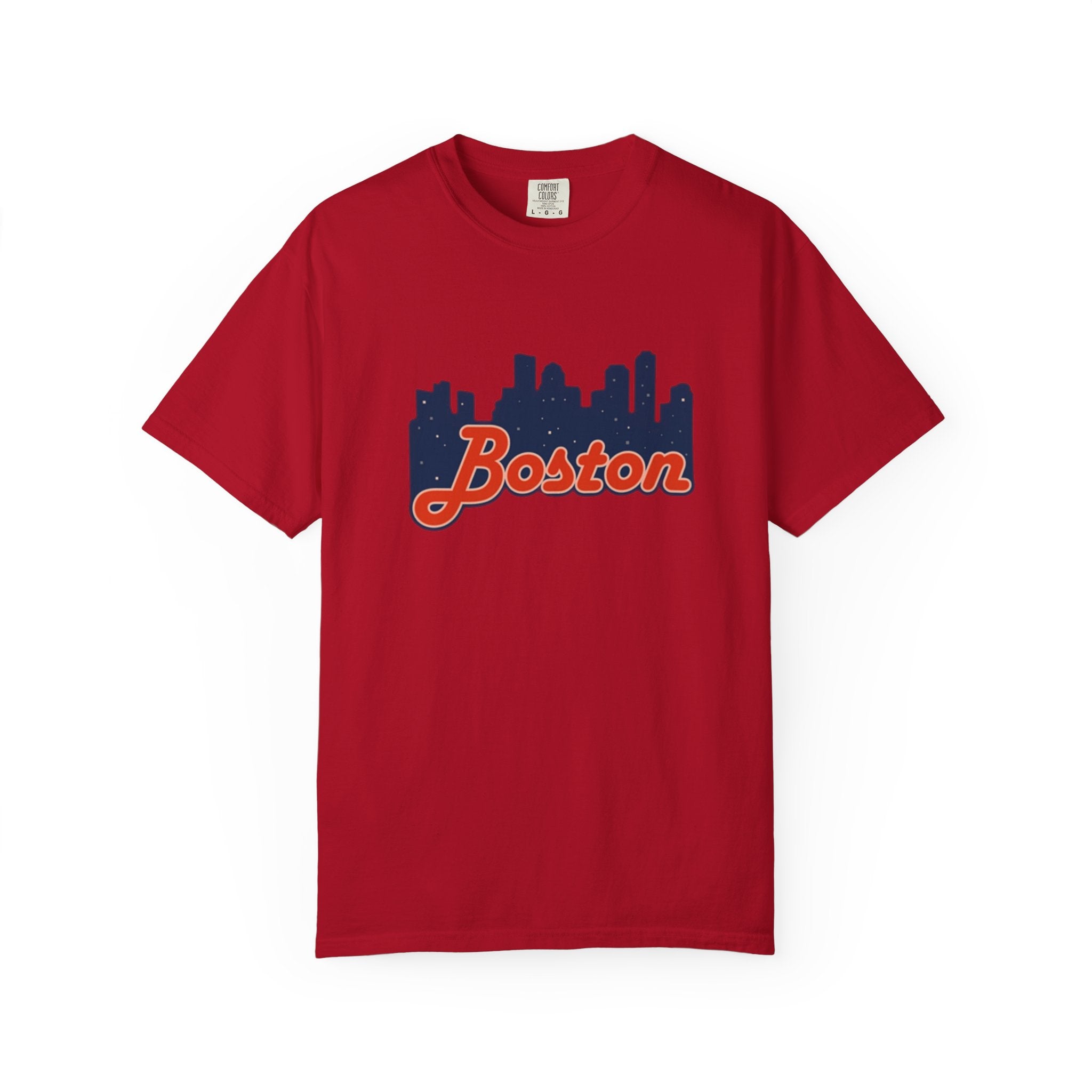 Boston Skyline T-Shirt — Retro Script City Tee