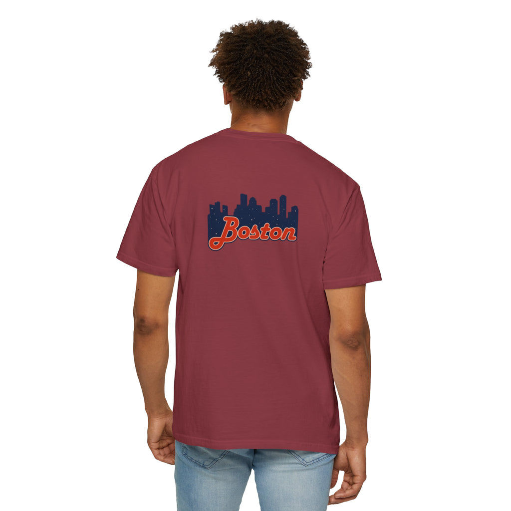 Boston Skyline T-Shirt — Retro Script City Tee
