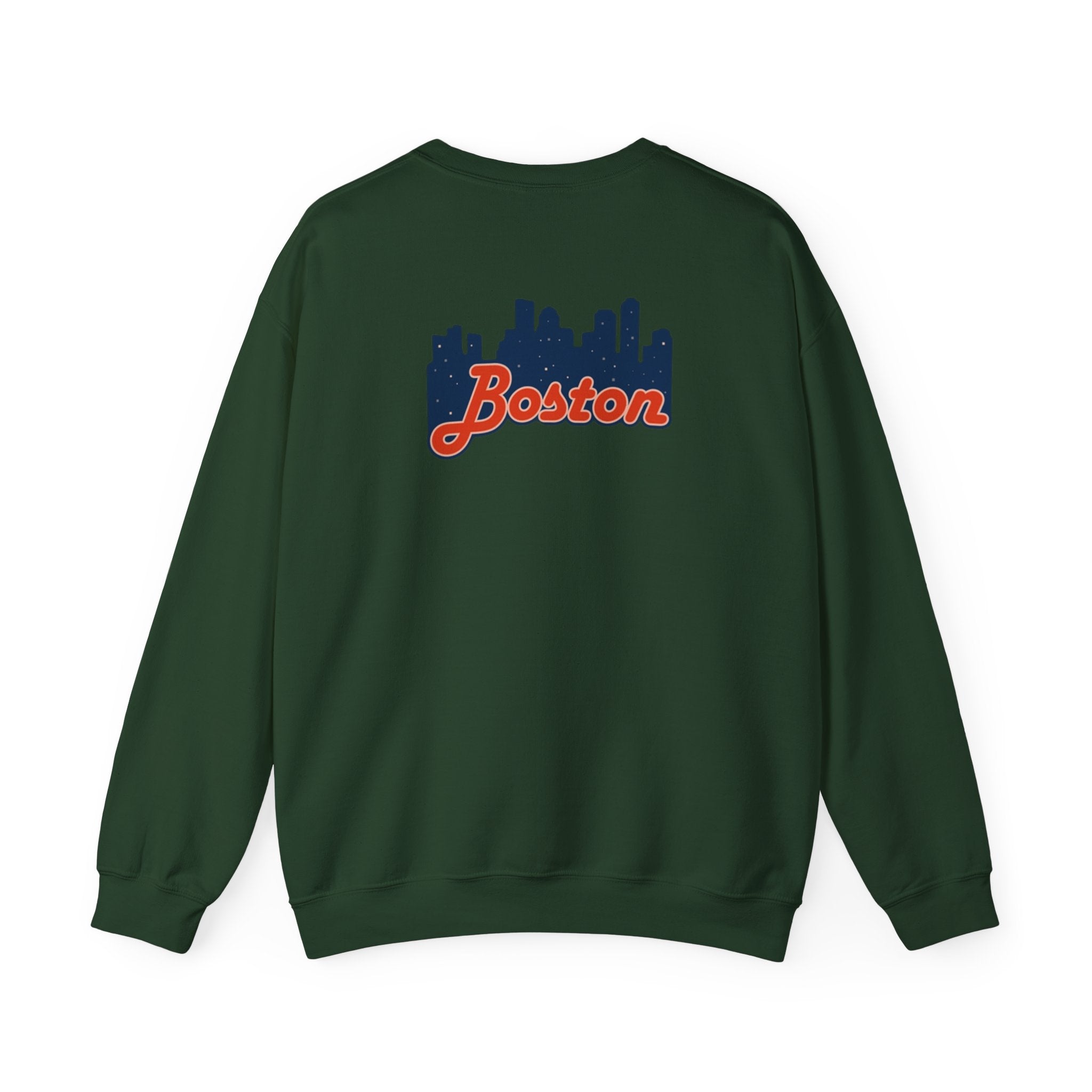 Boston Skyline Crewneck Sweatshirt – Retro Script Cityscape