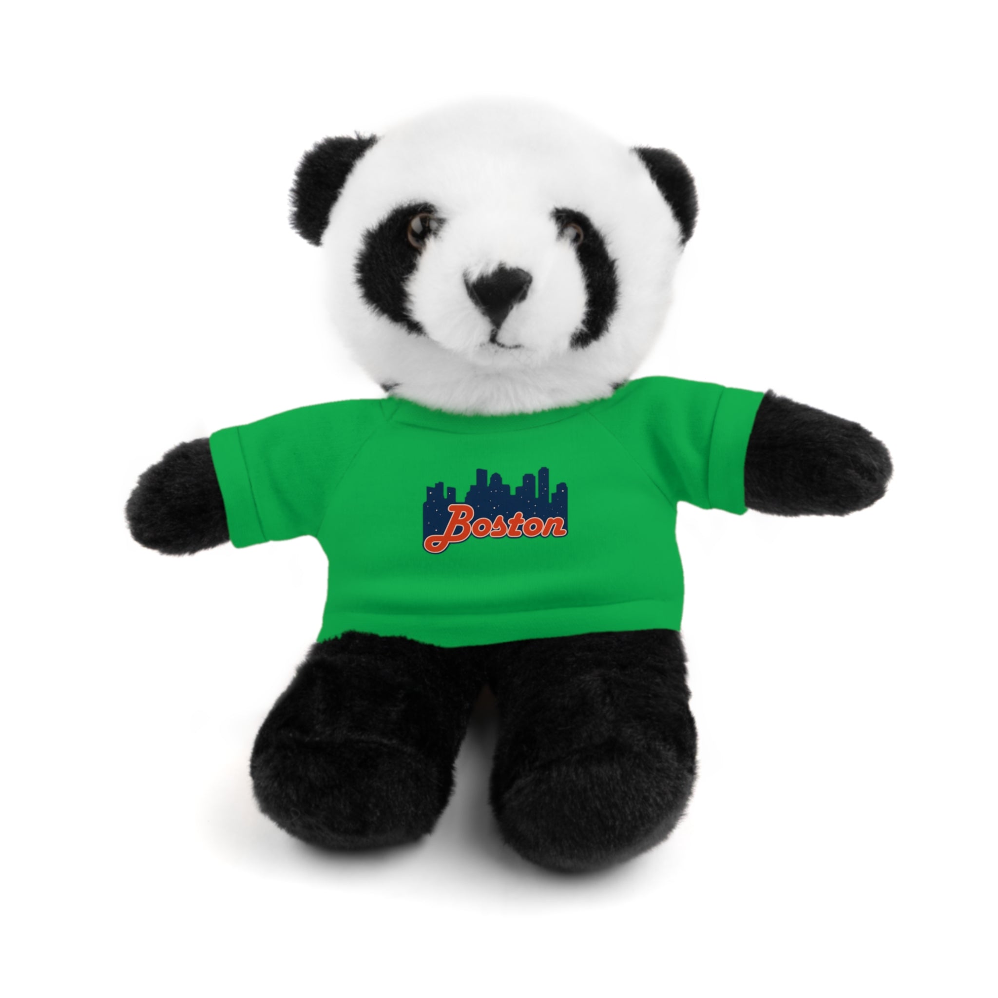 Boston Skyline Teddy Bear with 'Boston' Tee — Plush Souvenir Gift