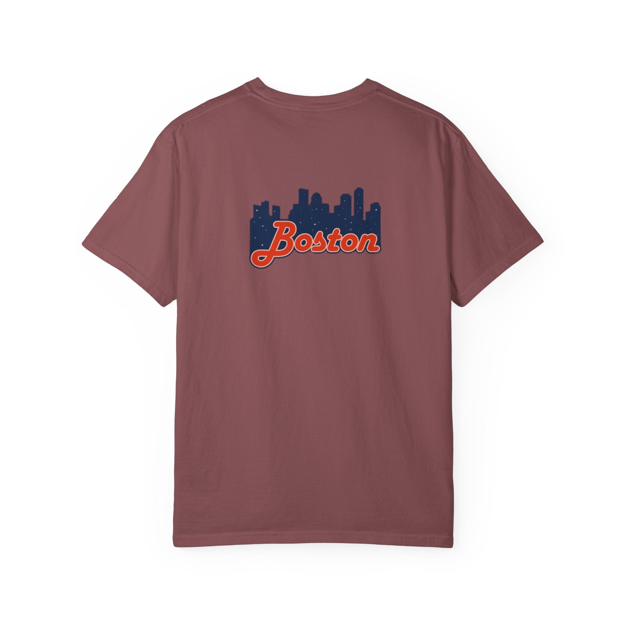 Boston Skyline T-Shirt — Retro Script City Tee