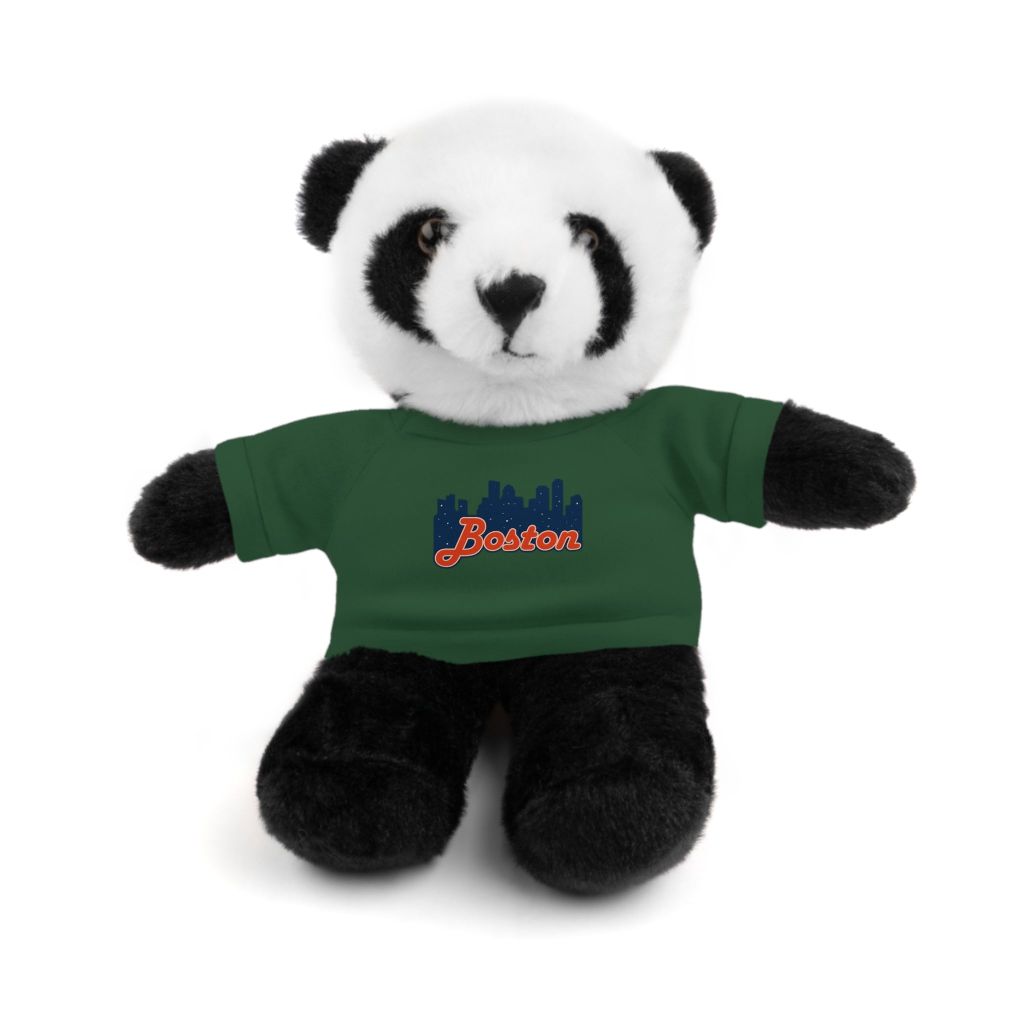 Boston Skyline Teddy Bear with 'Boston' Tee — Plush Souvenir Gift
