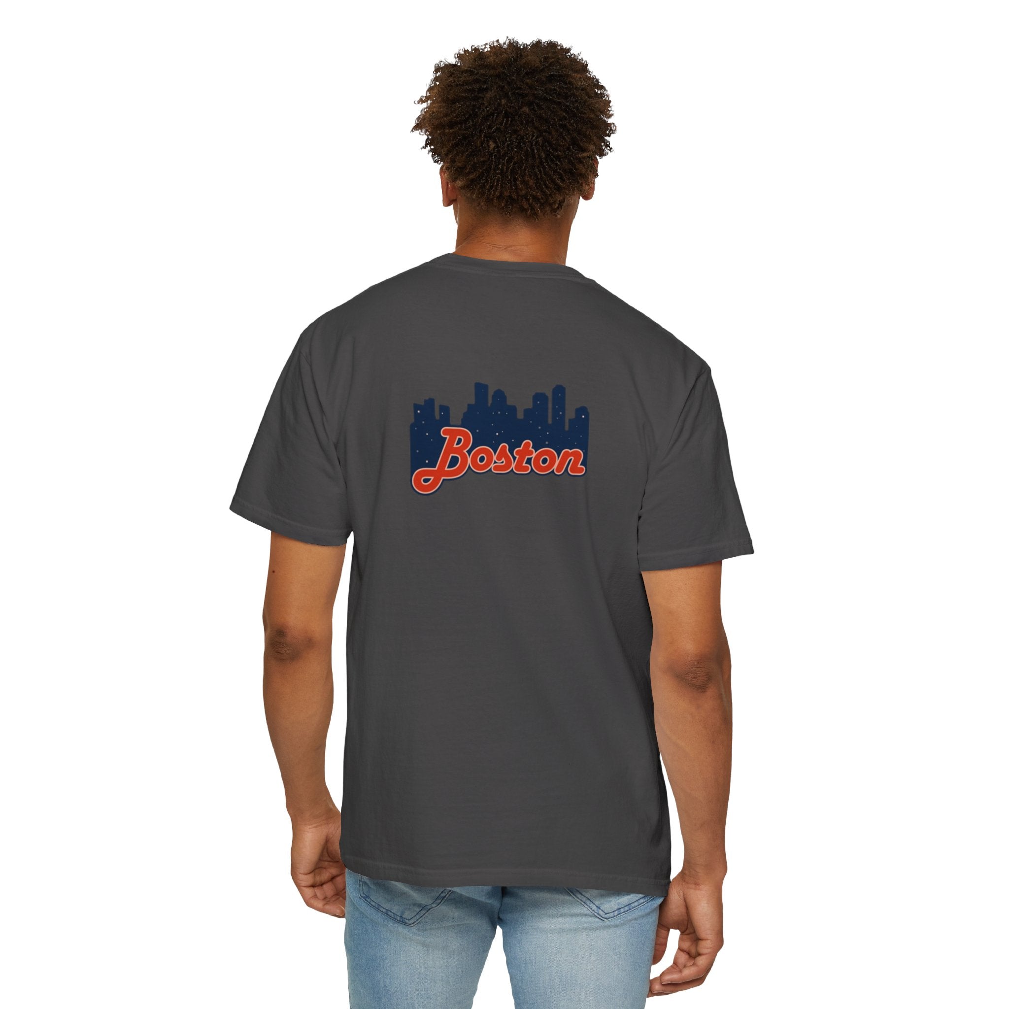Boston Skyline T-Shirt — Retro Script City Tee