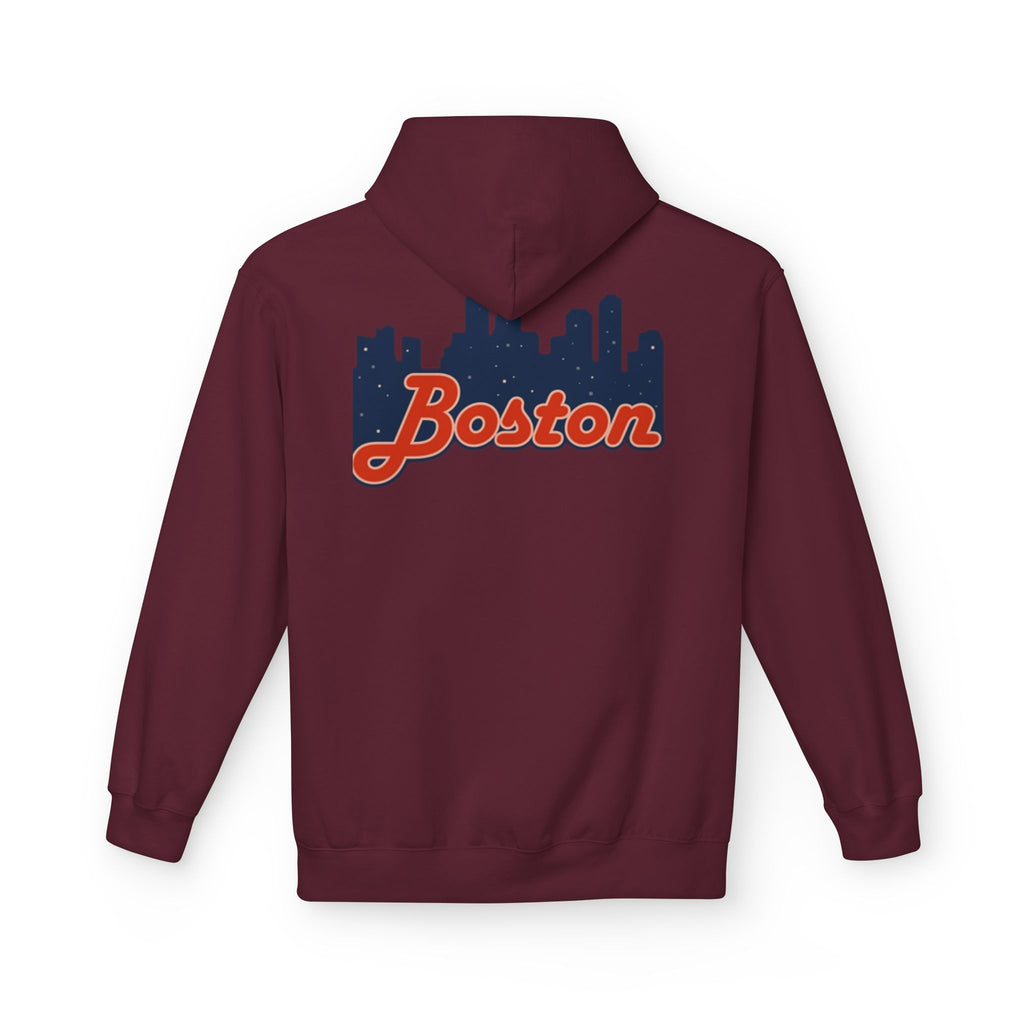 Boston Skyline Hoodie – Retro Script City Sweatshirt