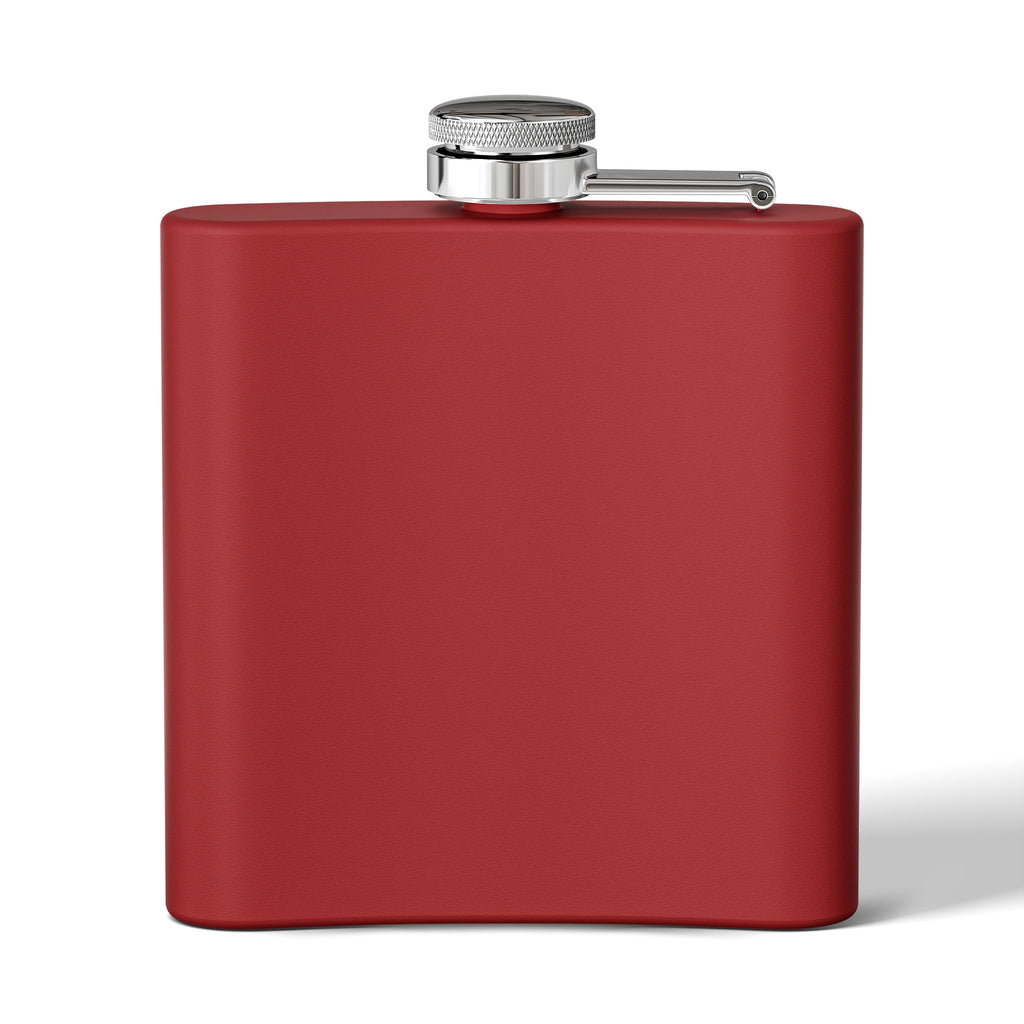 Boston Skyline Stainless Steel Flask — 6oz Travel Hip Flask