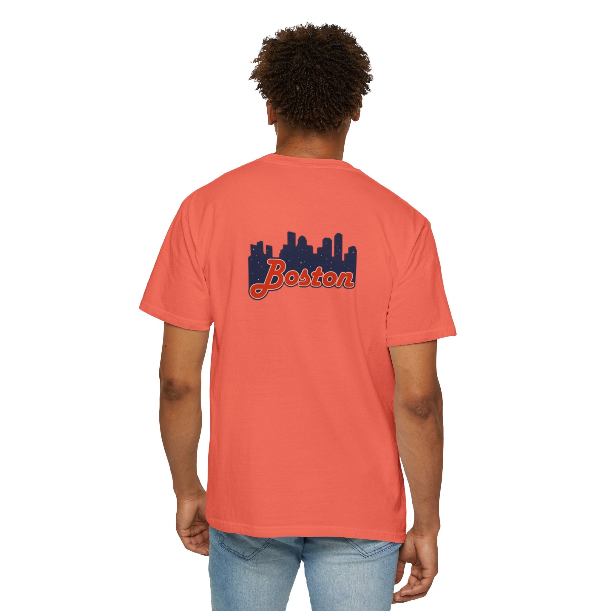 Boston Skyline T-Shirt — Retro Script City Tee