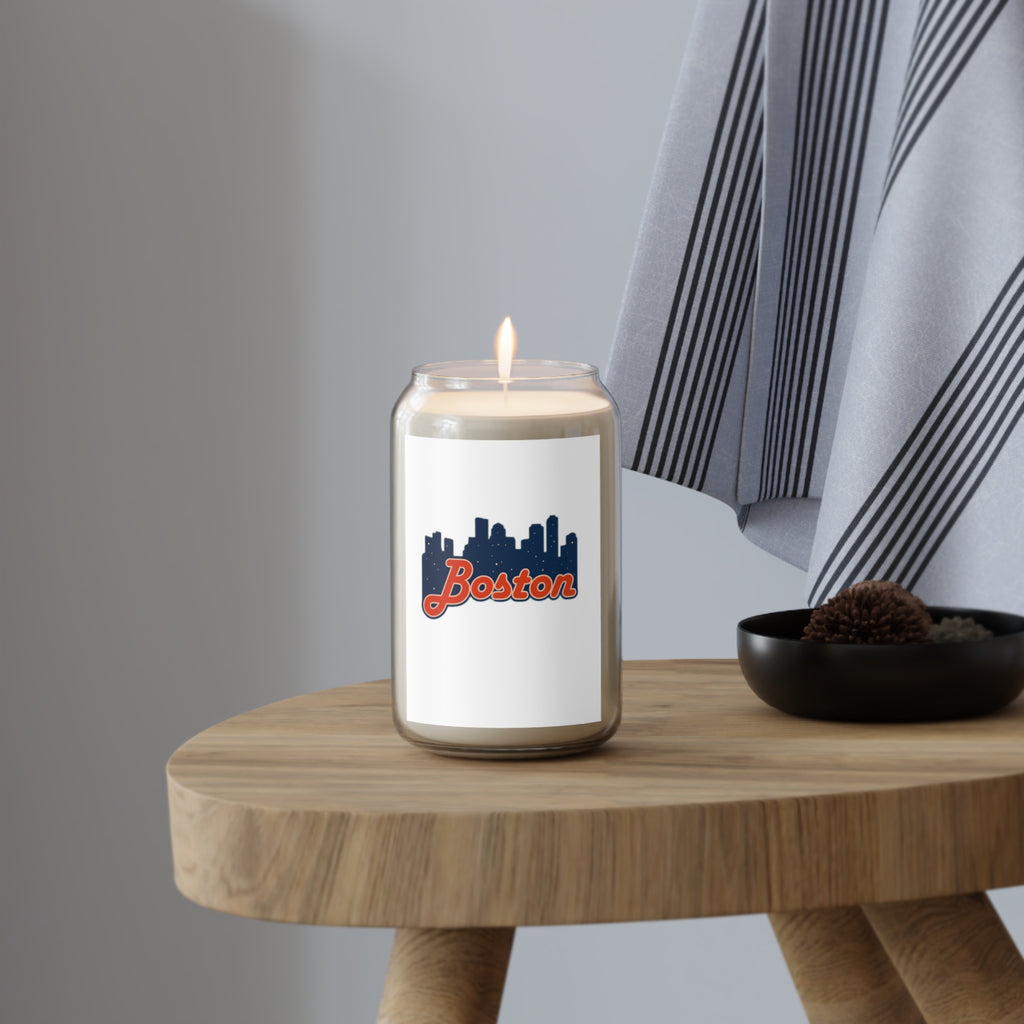 Boston Skyline Soy Candle — 13.75oz Scented Jar